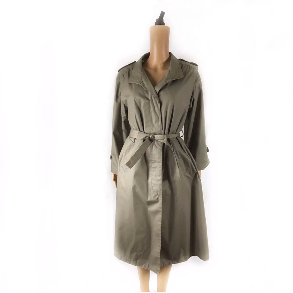 Vintage Misty Harbor Tan Trench Coat -Size 10 P